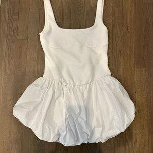 Zara White Bubble Dress